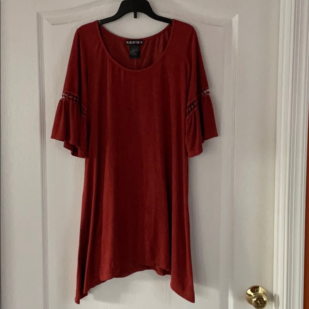 PAPER DOLL Rusty Orange Half Sleeve Dress Size S